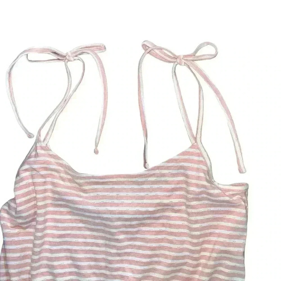 Pajama Romper scoop neck adjustable bow straps size small - Picture 5 of 9